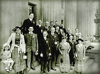 PCNS hosting the ANA at the SF Mint in 1915