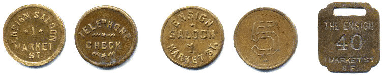 Ensign Saloon tokens