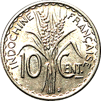 Fig 23. French Indo-China 10 Centimes 1941–S